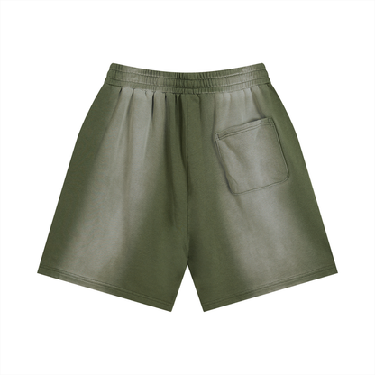 Distressed Sun Fade Shorts