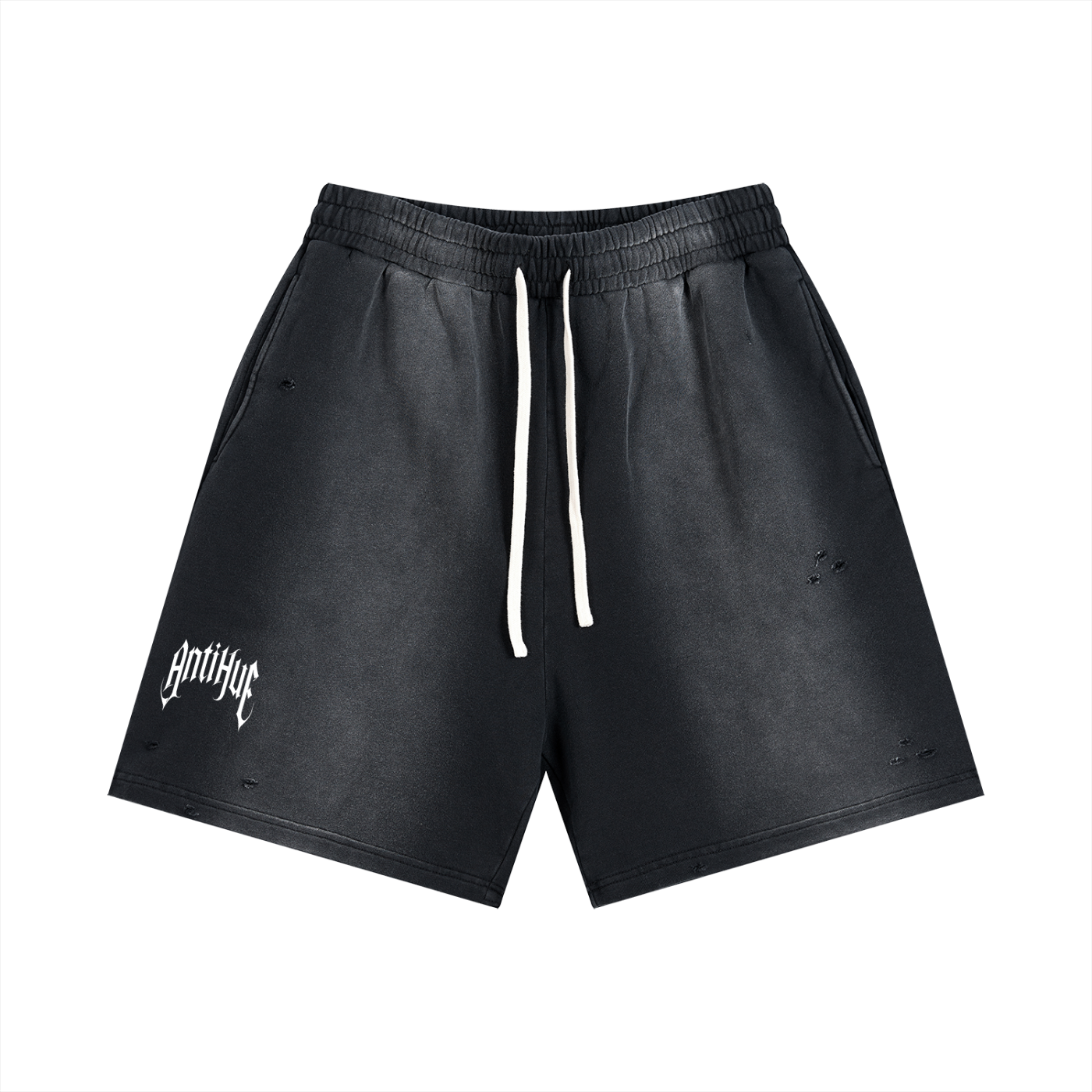 Distressed Sun Fade Shorts