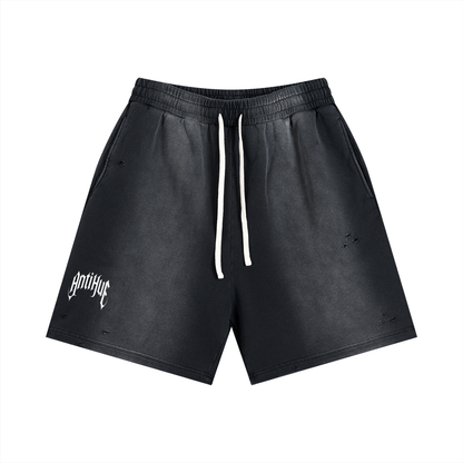 Distressed Sun Fade Shorts