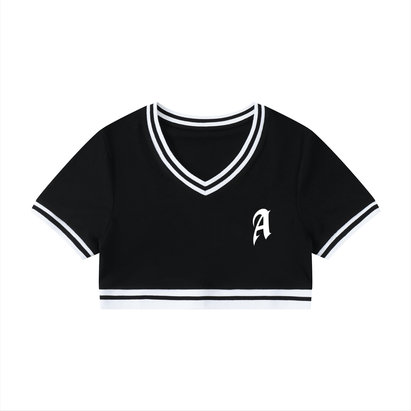 Anti A Cropped T-Shirt v1