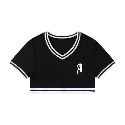 Anti A Cropped T-Shirt v1