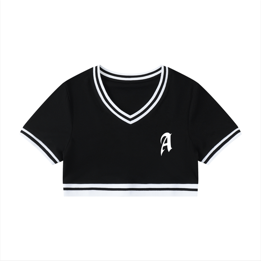 Anti A Cropped T-Shirt v1