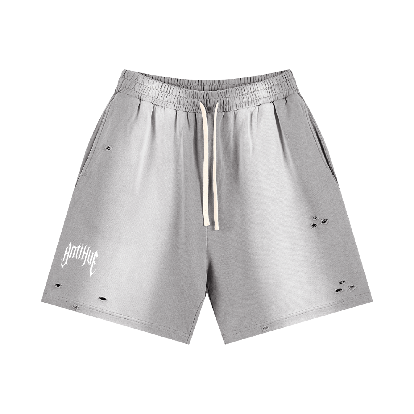 Distressed Sun Fade Shorts