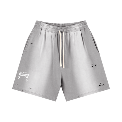 Distressed Sun Fade Shorts