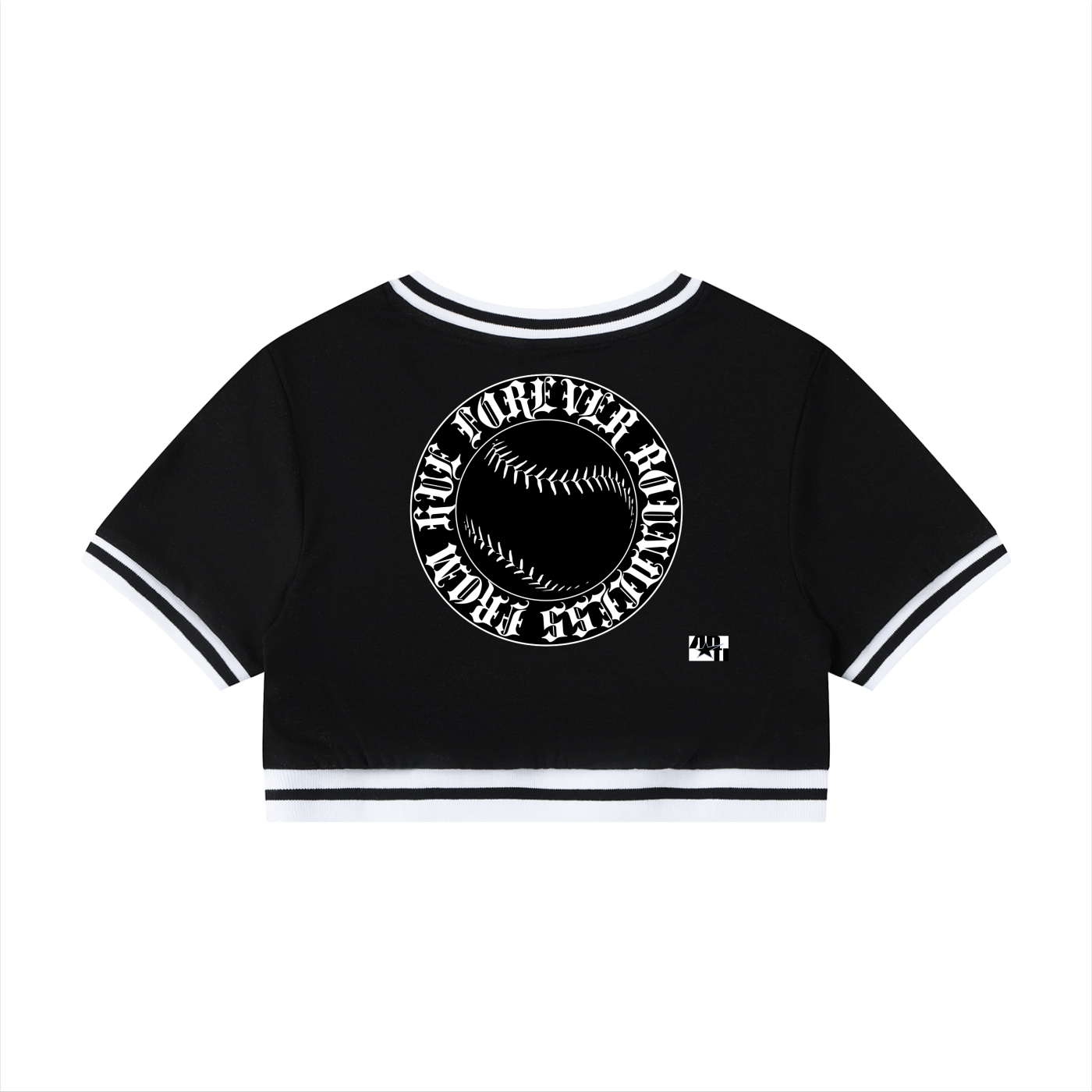 Anti A Cropped T-Shirt v1