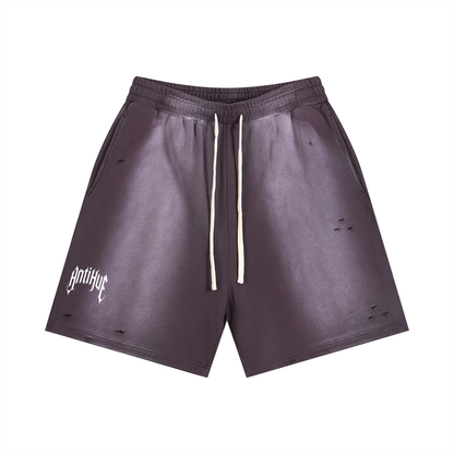 Distressed Sun Fade Shorts