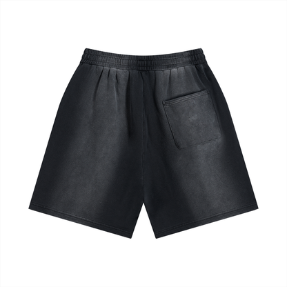 Distressed Sun Fade Shorts